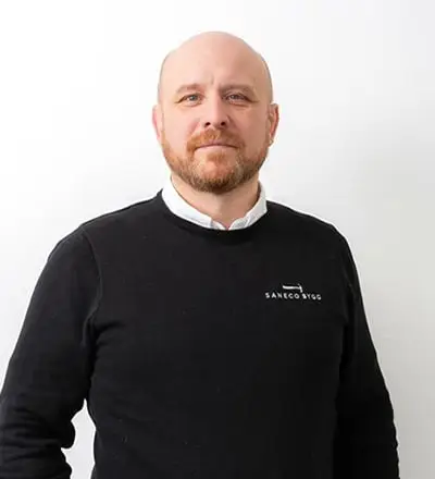 Rickard Nilsson projektchef på Saneco Bygg AB, ett byggföretag på Lidingö i Stockholm.