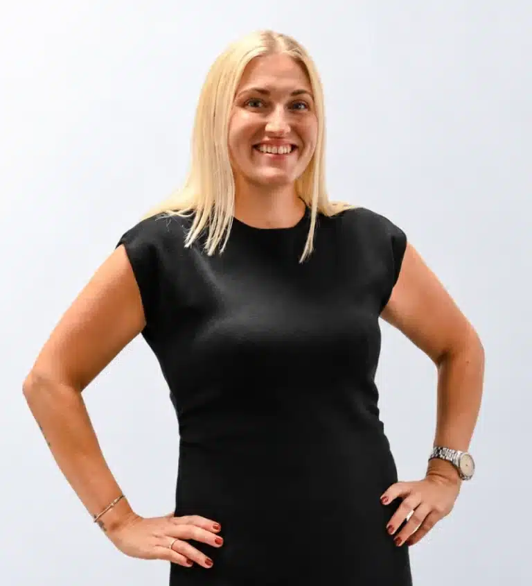Josefin Alerydh, vice vd på Saneco Bygg – ett byggföretag i Stockholm.